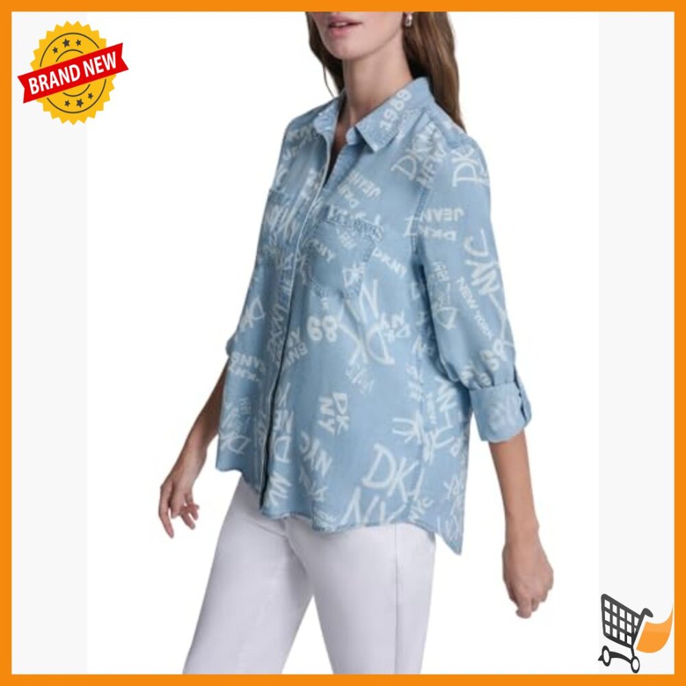 Regular Fit Button Down Shirt With Split Back And… - image 3